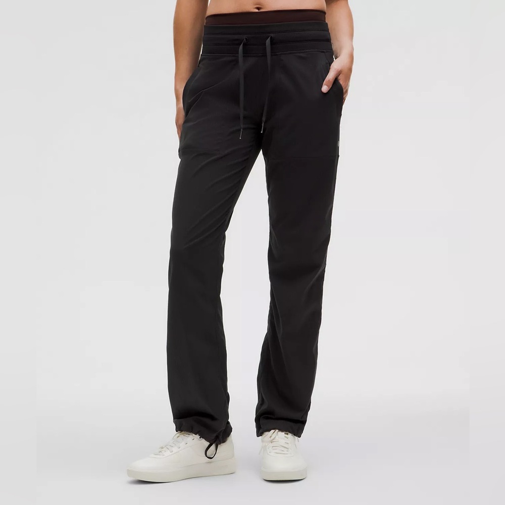 Lululemon Sz 2 Dance Studio Mid Rise Full Length Pants Black